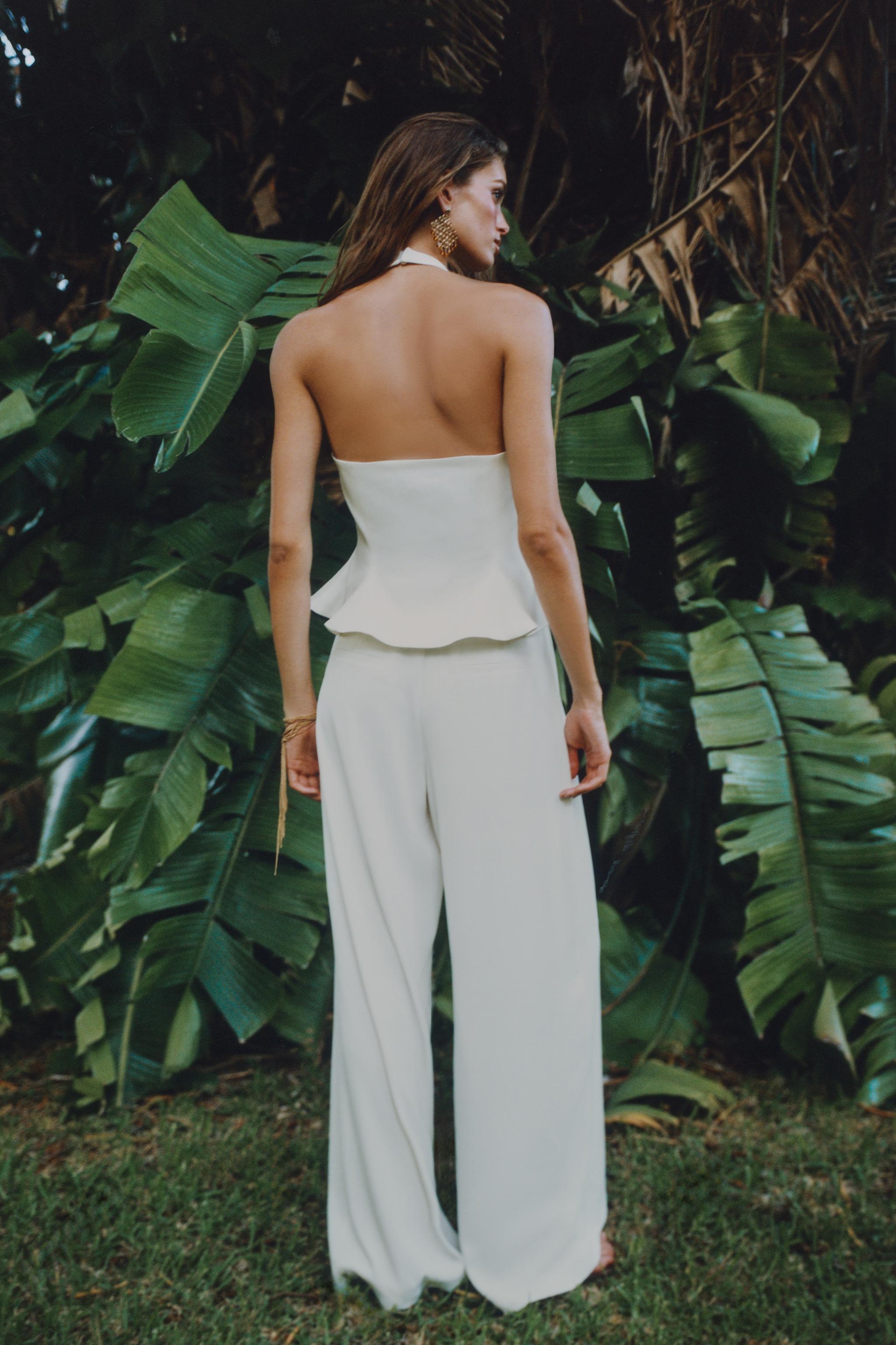 GOLD BUTTON PALAZZO PANTS
